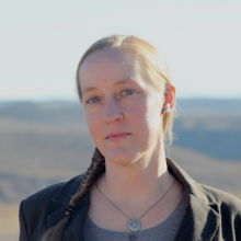 Color photo portrait of Skaidra Smith-Heisters